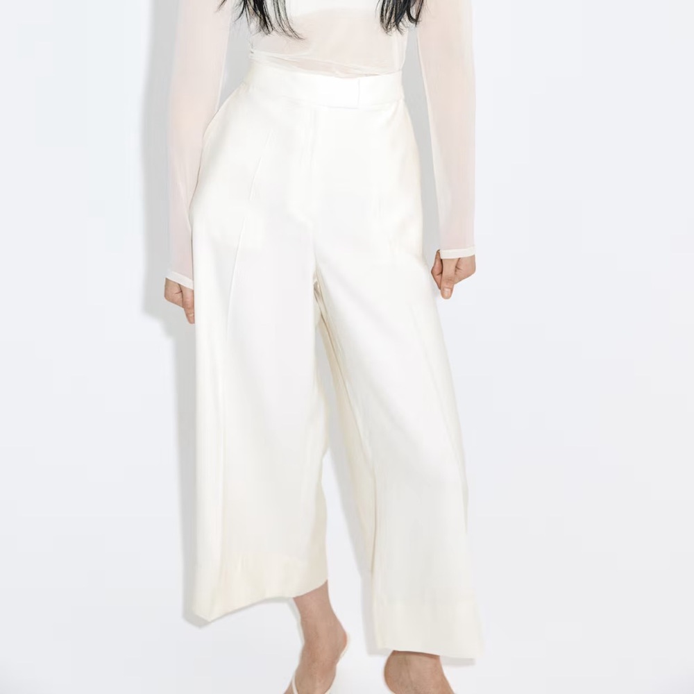 NWT Haute Monde High Waist Flat Front Culotte